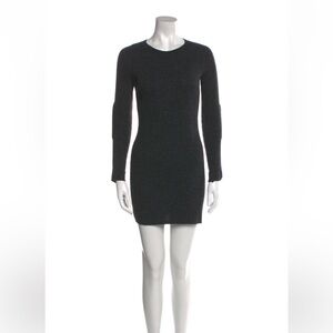 Isabel Marant Elegant Grey Knit mini Dress